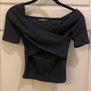 Black crop top
